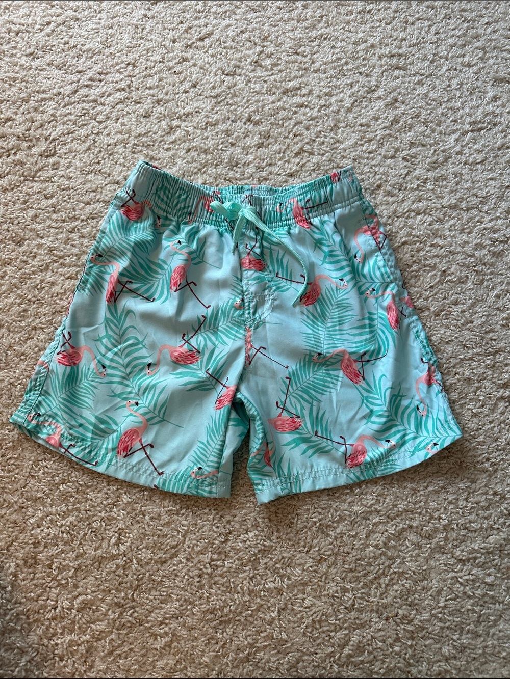Boys swim trunks size large. Lined.